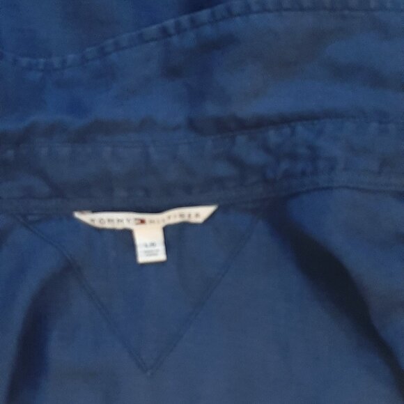 Tommy Hilfiger 100% Linen Denim Button Down Shirt - Picture 7 of 8